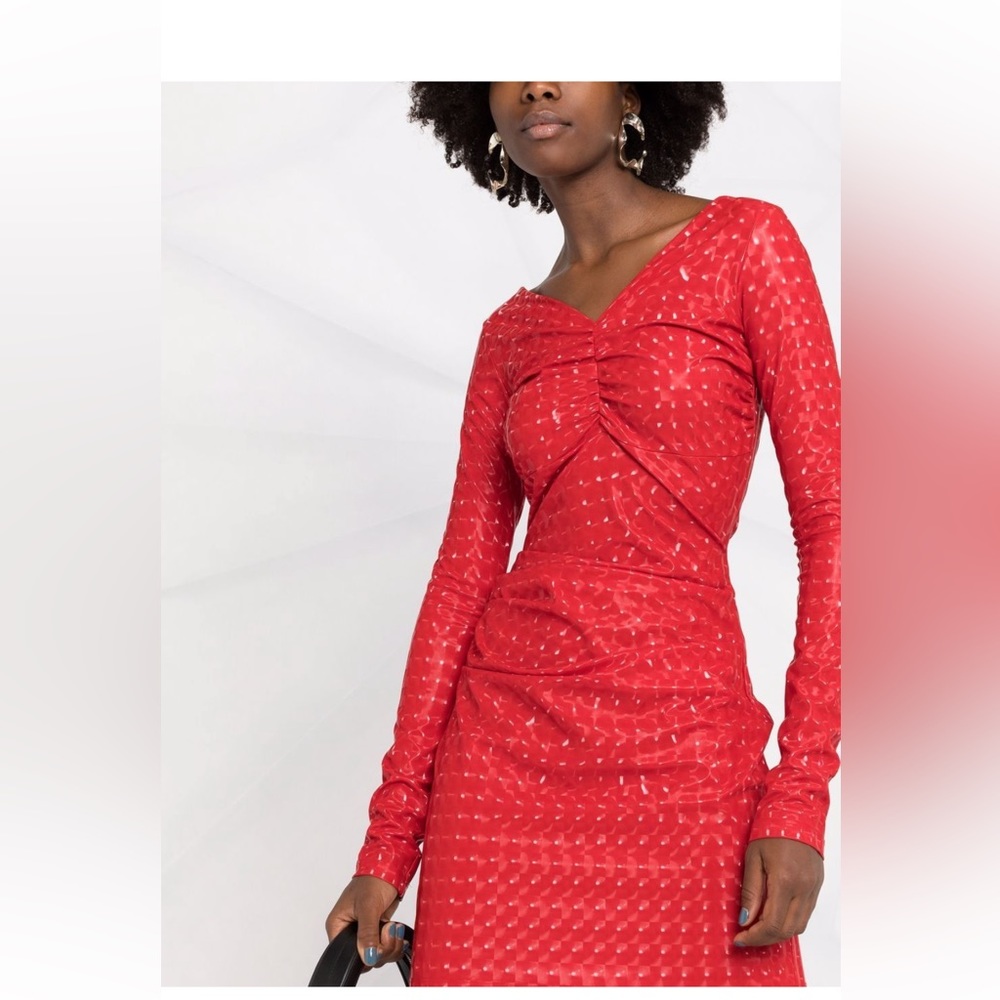 MSGM
Graphic print long-sleeve dress
Size 40 red - Picture 6 of 12
